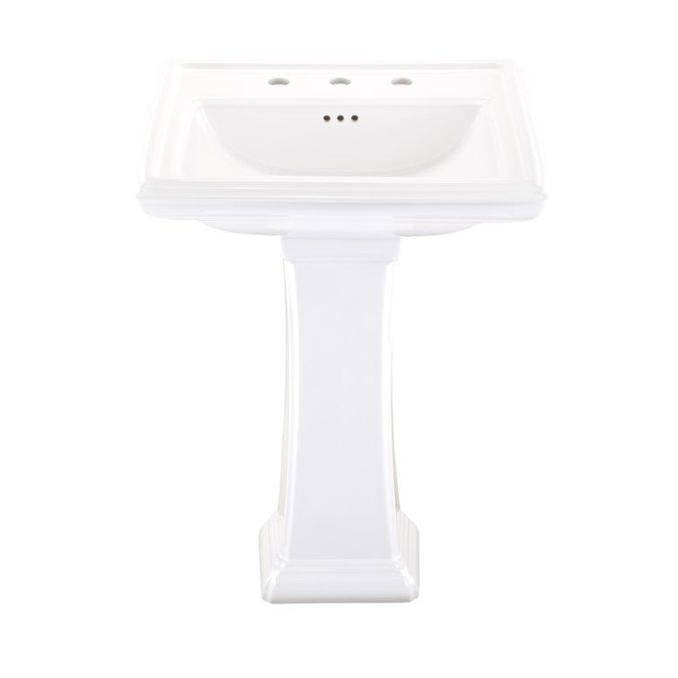 Gerber Logan Square 4" Centers Petite Pedestal Bathroom Sink Wayfair Canada
